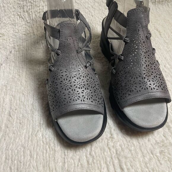 JBU by Jambu water lily gray wedge sandals SZ10M - Picture 5 of 11